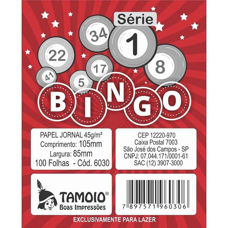 BLOCO BINGO TAMOIO SERIE 1